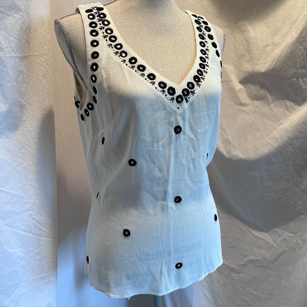 Leif Notes from Anthropologie, sleeveless tank